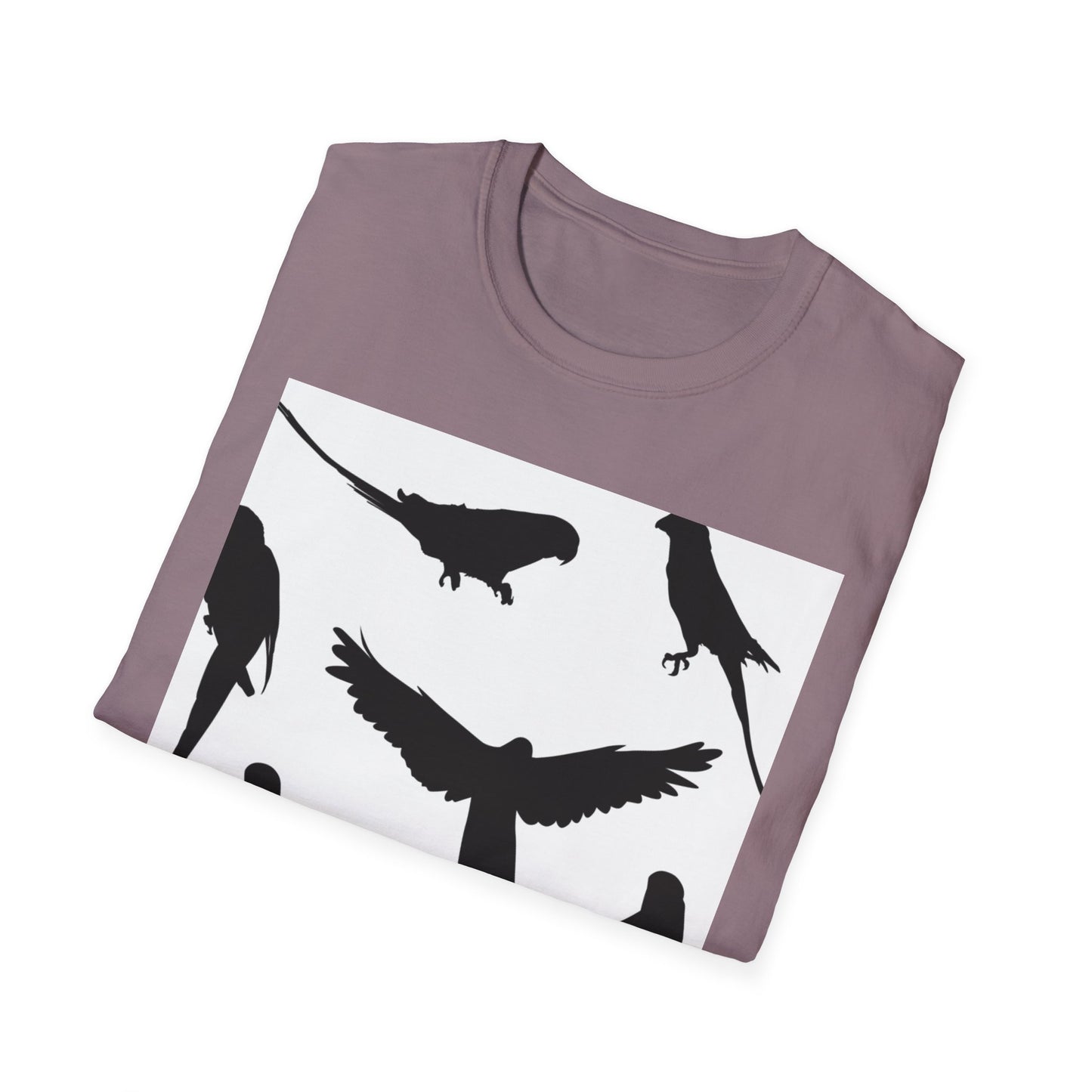 Minimalist Bird Silhouette Unisex Softstyle T-Shirt