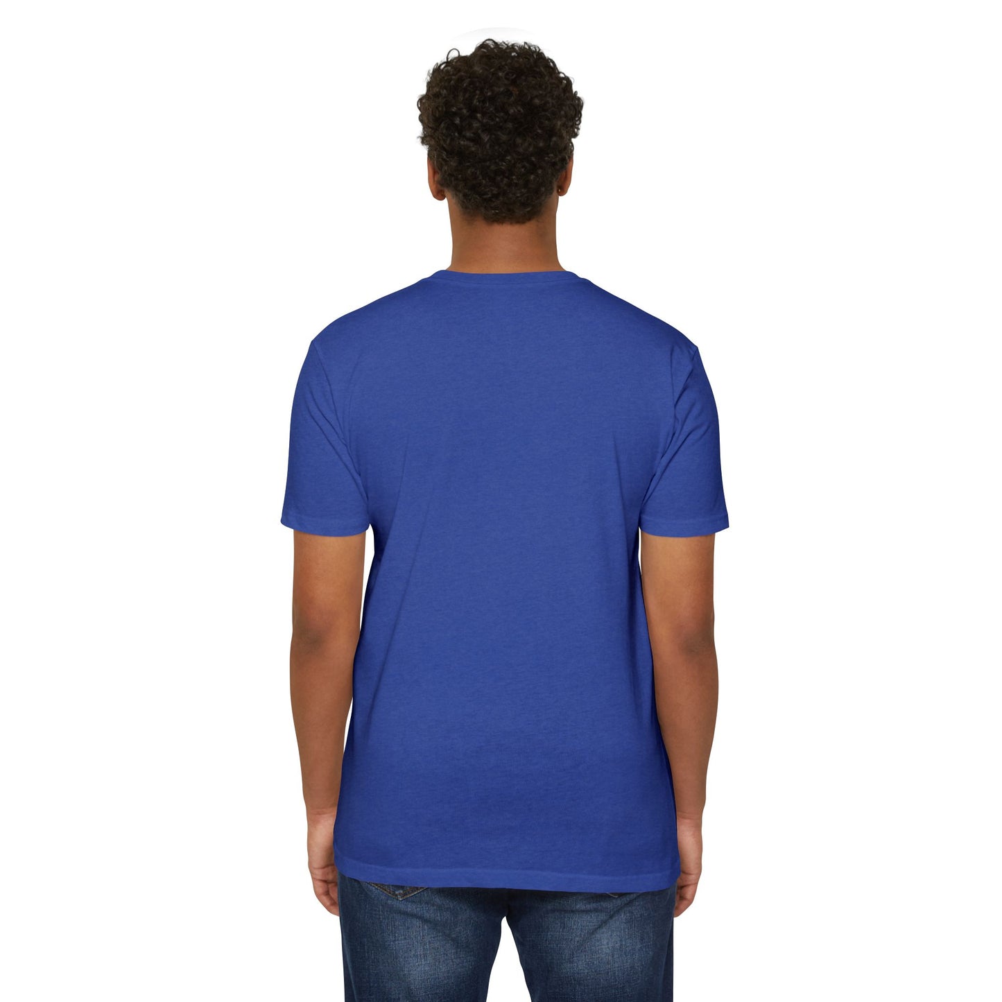 "Shattered Hearts" Unisex CVC Jersey T-shirt - Stylish Graphic Tee for Couples & Friends