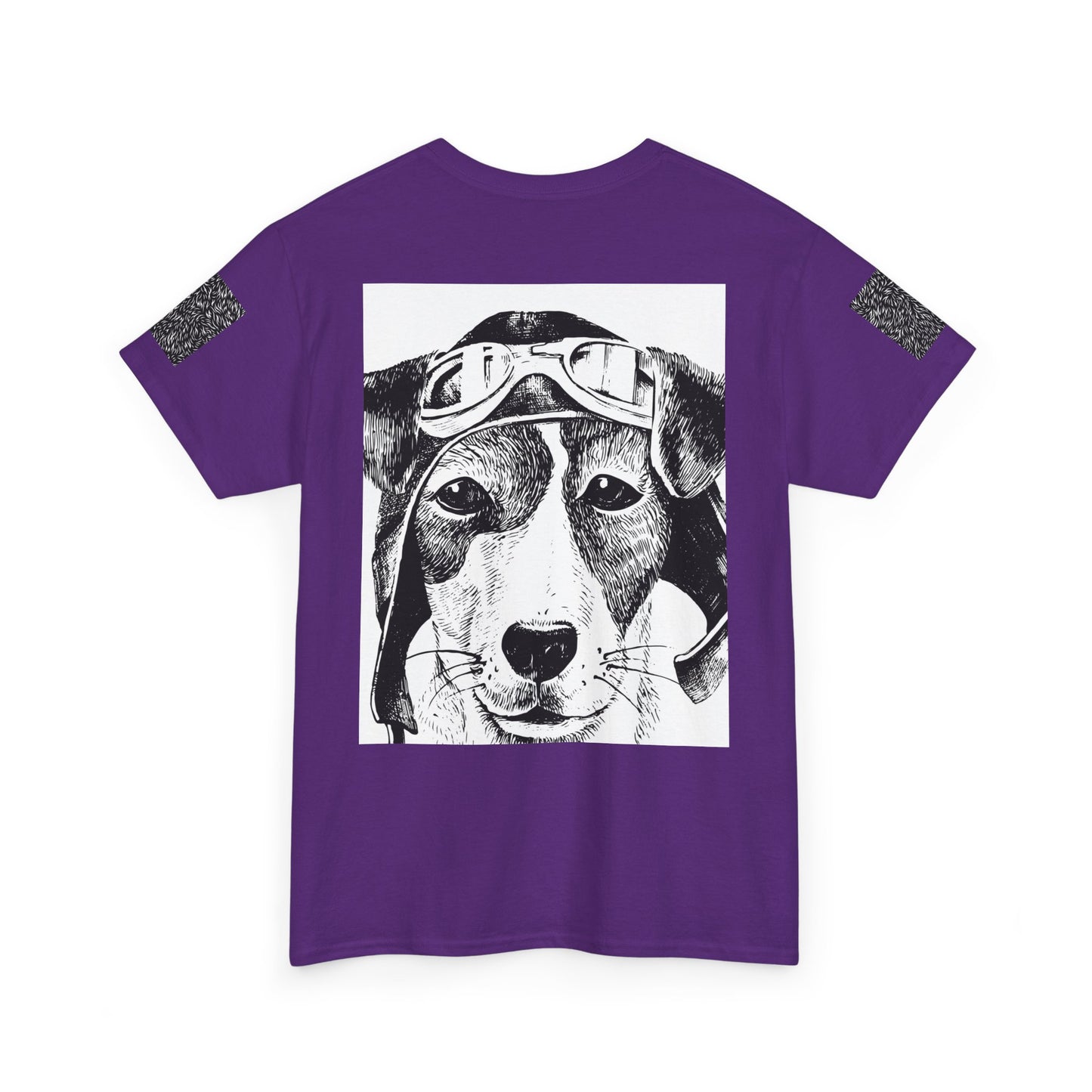 Vintage Aviator Dog Unisex Heavy Cotton Tee