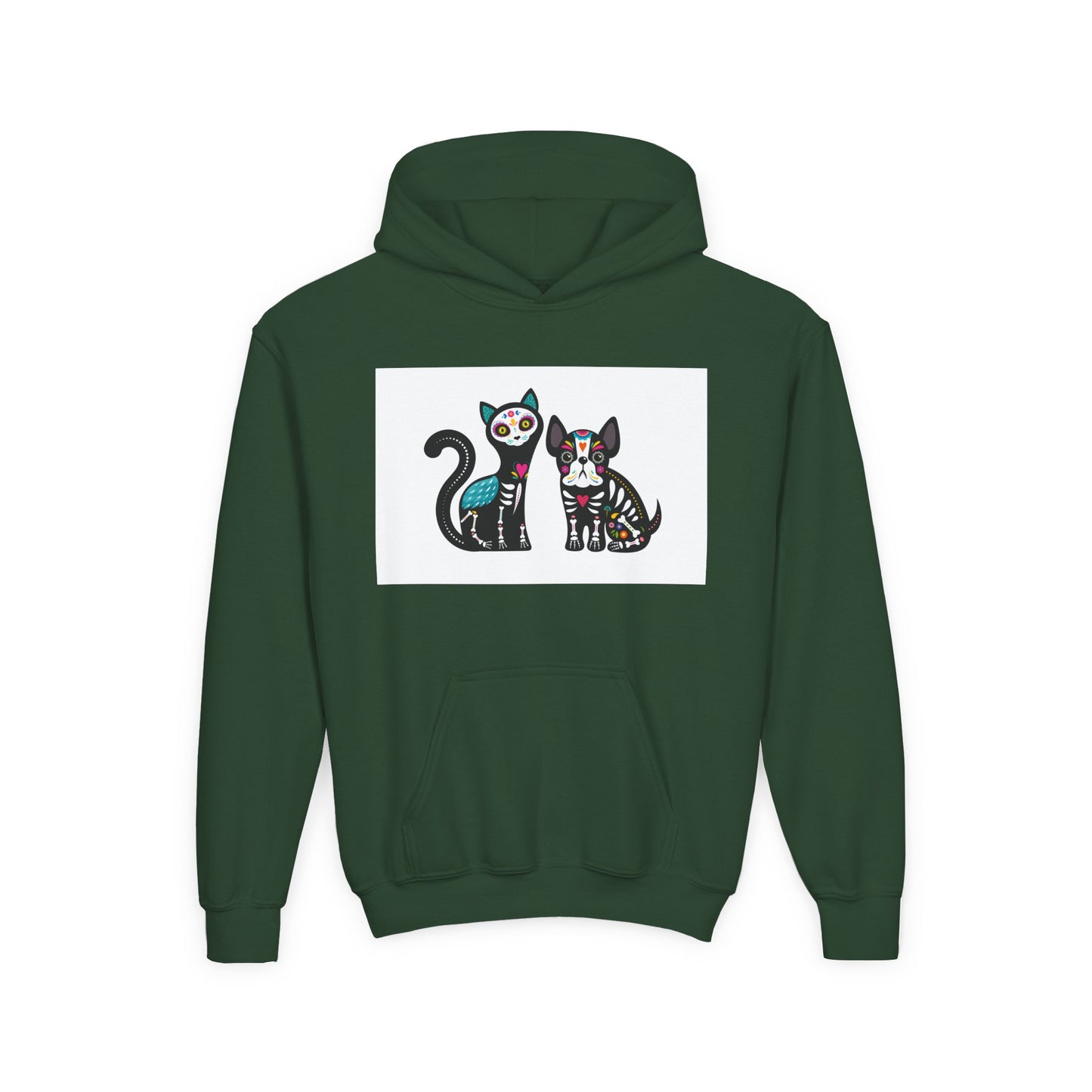 Fun Dino & Nature Youth Hoodie - Colorful Kids Sweatshirt