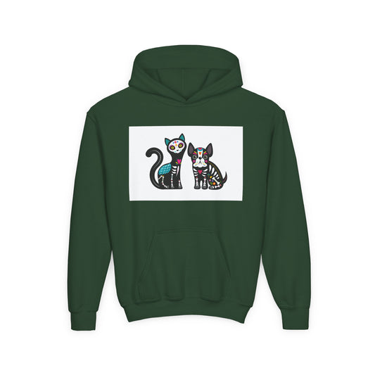 Fun Dino & Nature Youth Hoodie - Colorful Kids Sweatshirt