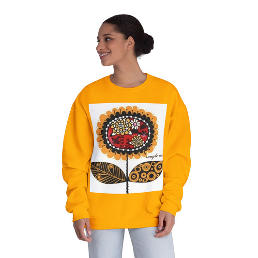Floral Graphic Sweatshirt - Cozy Unisex Crewneck for All Occasions