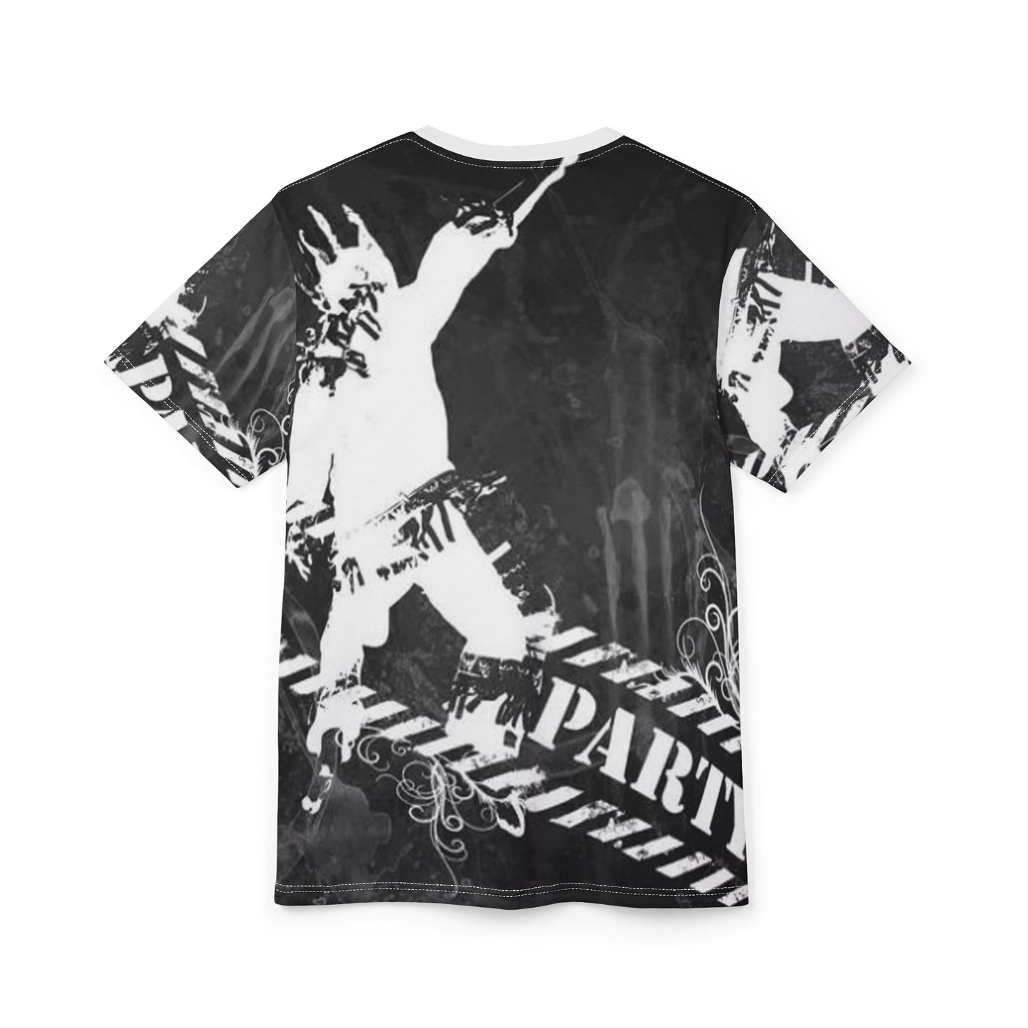 Artistic Unisex Cut & Sew Tee - Bold Graphic Design for Creative Souls