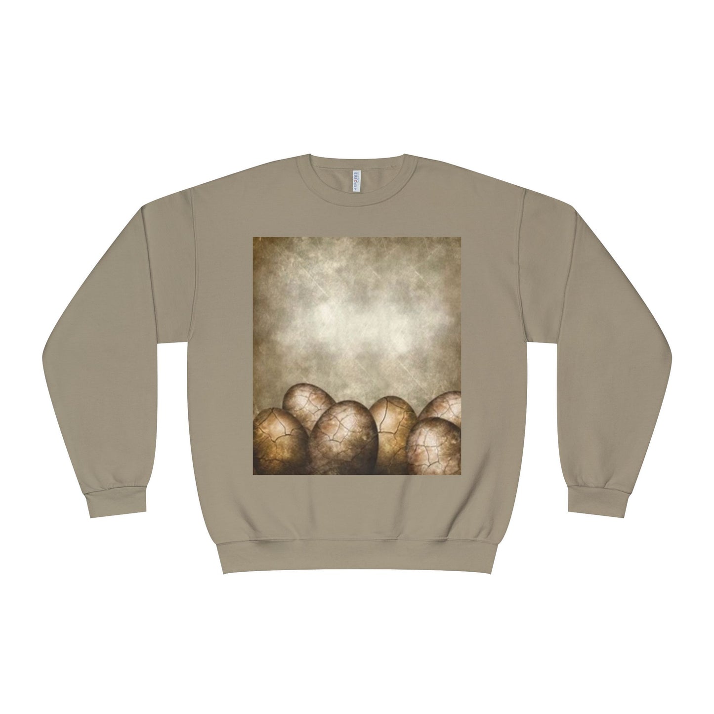 Cozy Vintage Egg Design Crewneck Sweatshirt