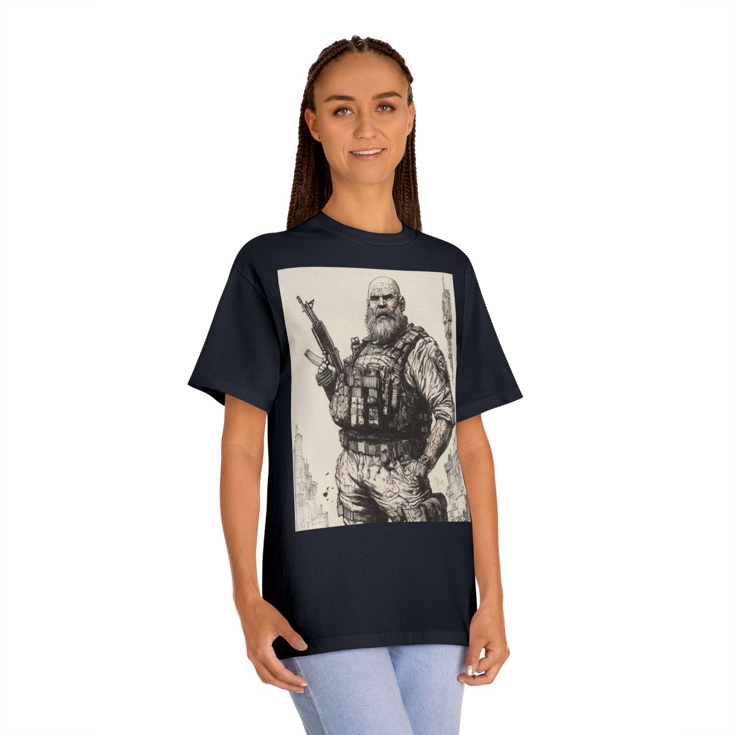 Rugged Hero Graphic Tee for Adventure Enthusiasts