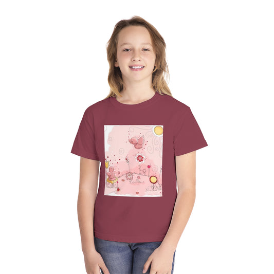 Fun Dinosaur Youth Midweight Tee for Boys and Girls - Perfect for Play and Adventures