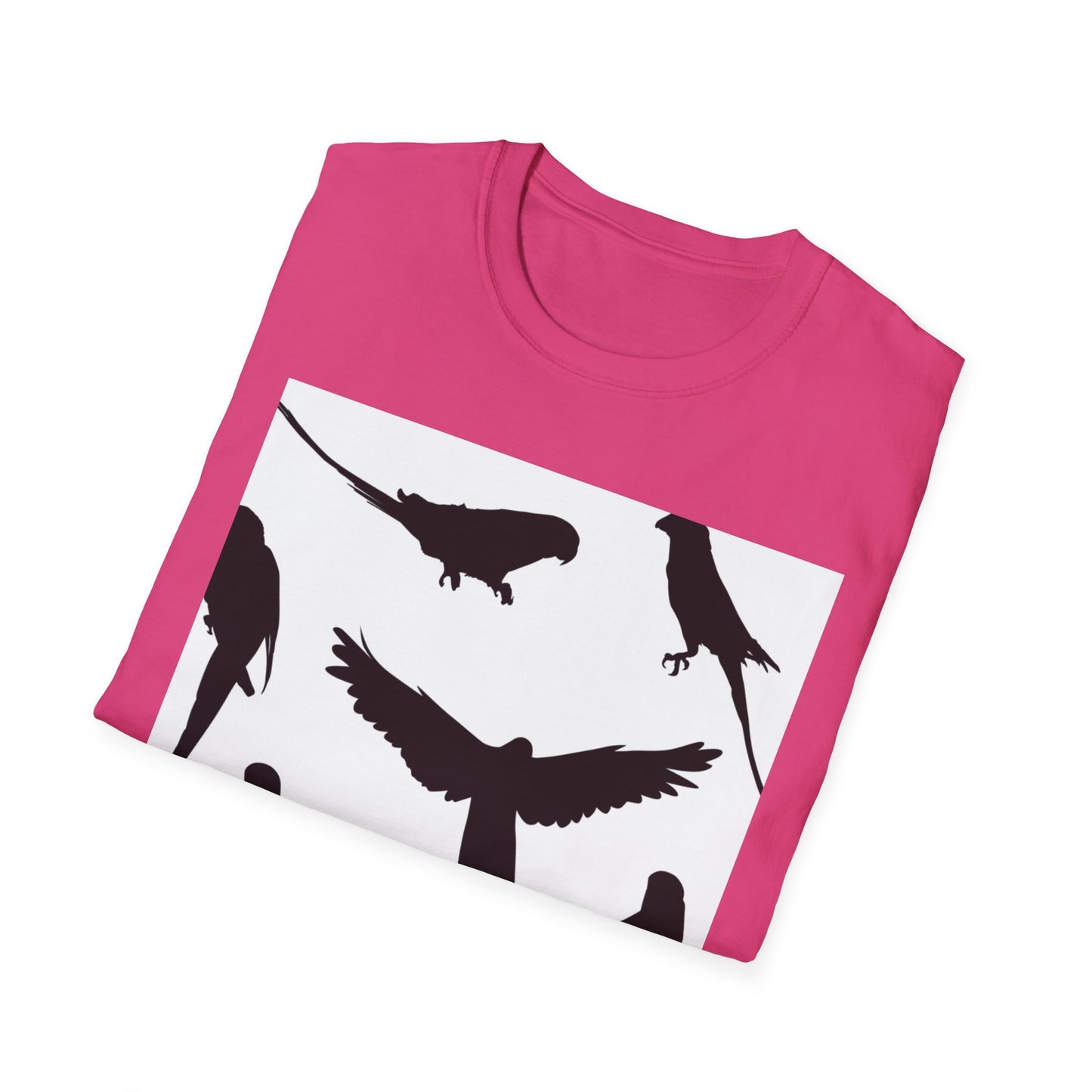 Minimalist Bird Silhouette Unisex Softstyle T-Shirt