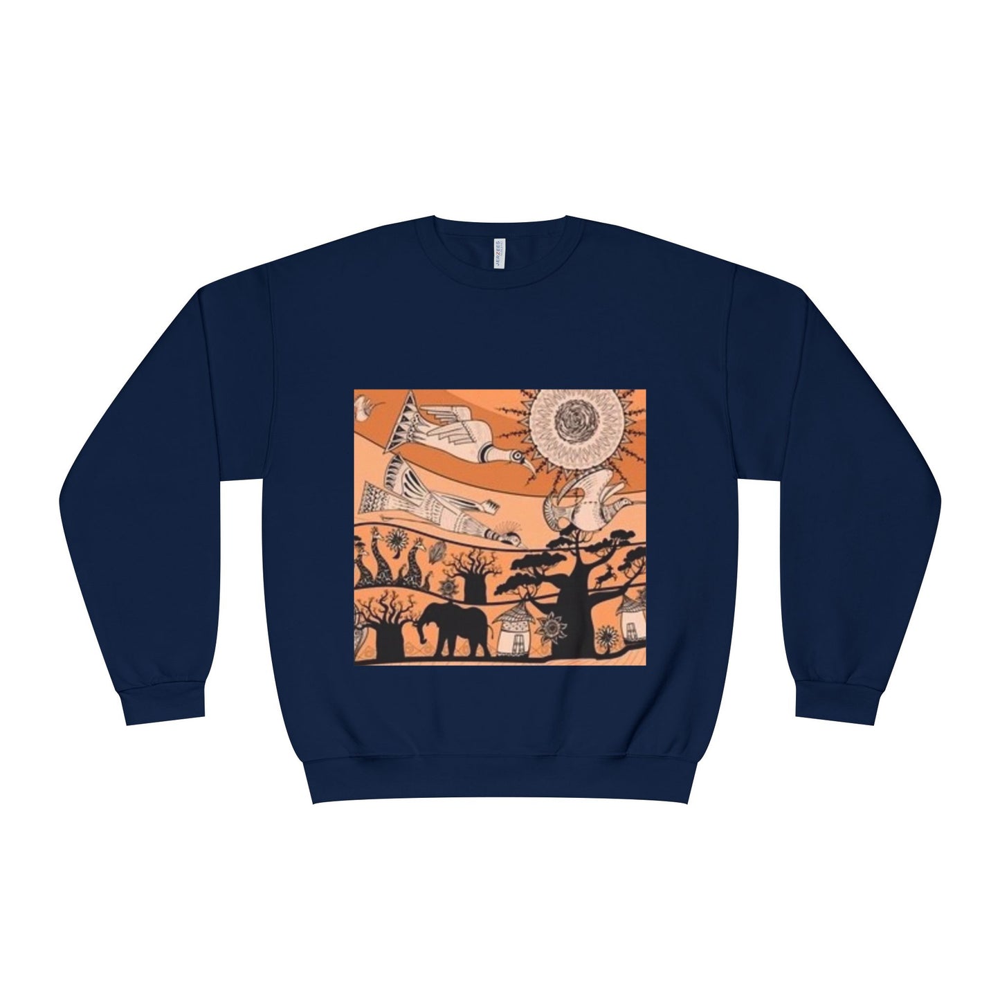 Bohemian Artistic Crewneck Sweatshirt | Nature & Sun Design