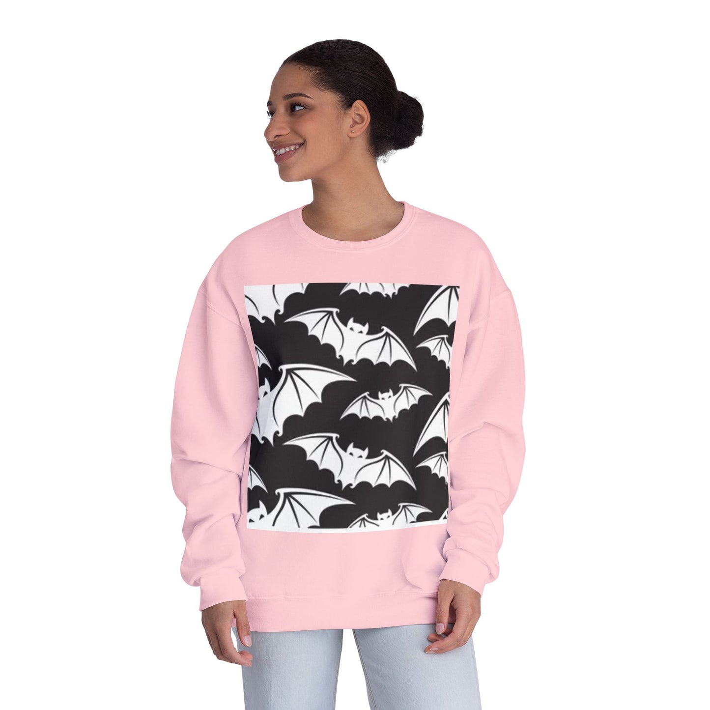 Bats in Flight Unisex Crewneck Sweatshirt - Cozy Halloween Spirit