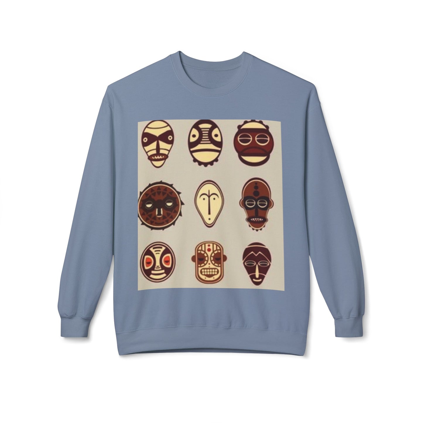 Artistic Horse Illustration Fleece Crewneck Sweatshirt - Unisex