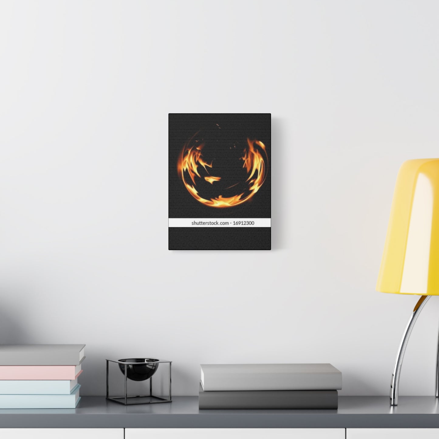 Fire Swirl Matte Canvas Art - Stretched 1.25" Gallery Wrap