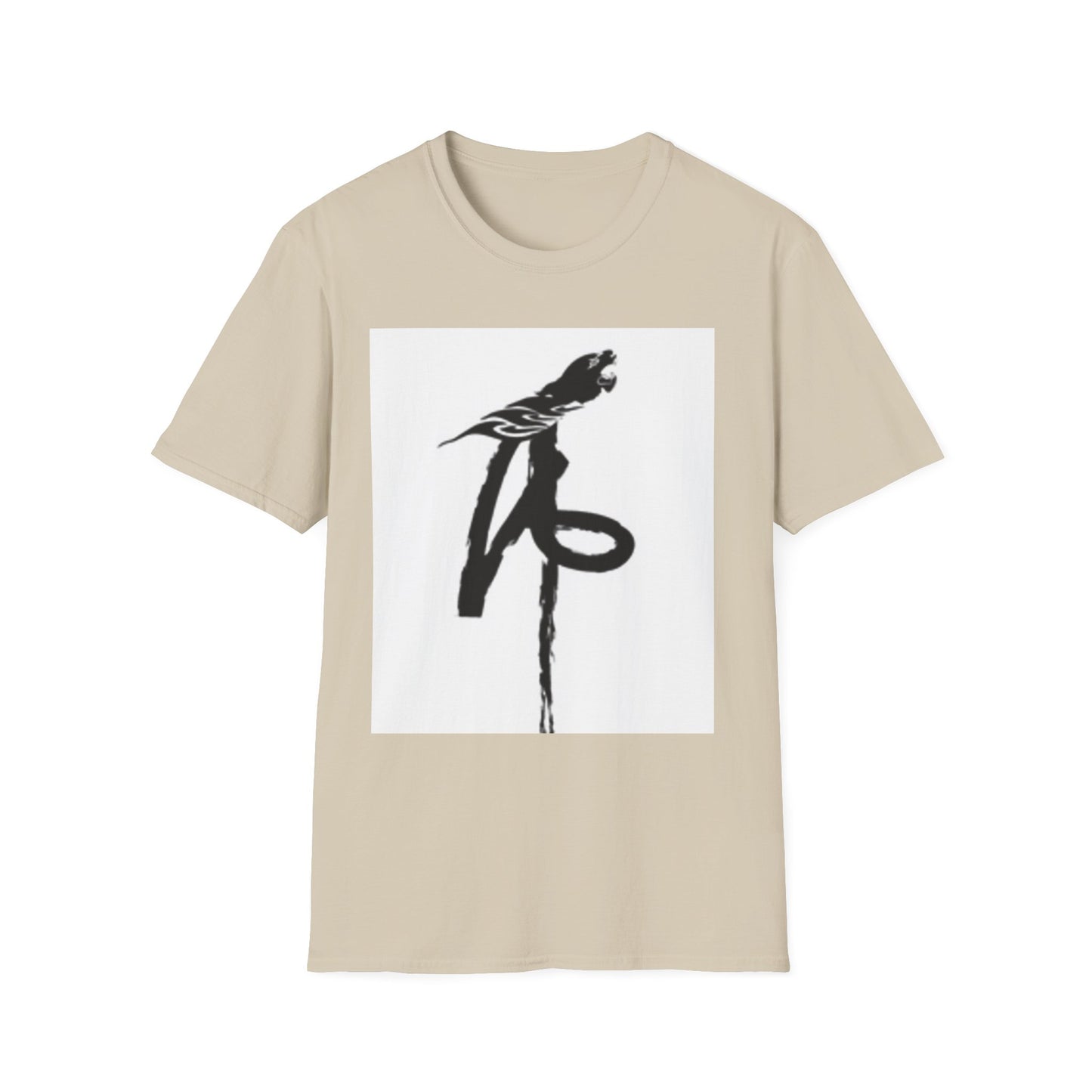 Unisex Softstyle T-Shirt - Black Bird Design for Nature Lovers