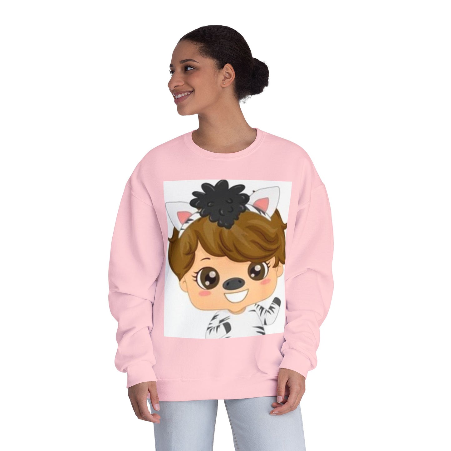 Cute Cartoon Animal Crewneck Sweatshirt for Kids
