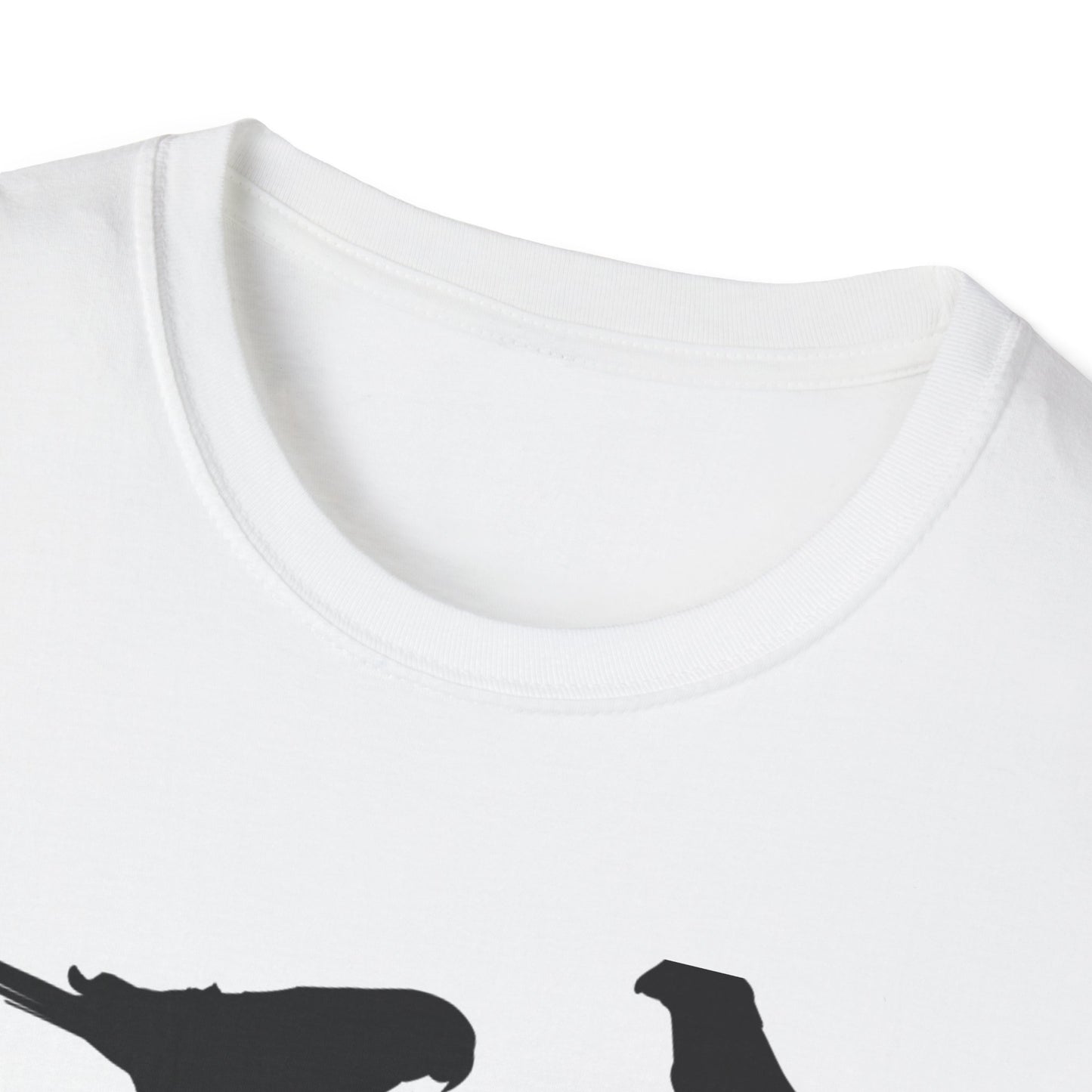 Minimalist Bird Silhouette Unisex Softstyle T-Shirt