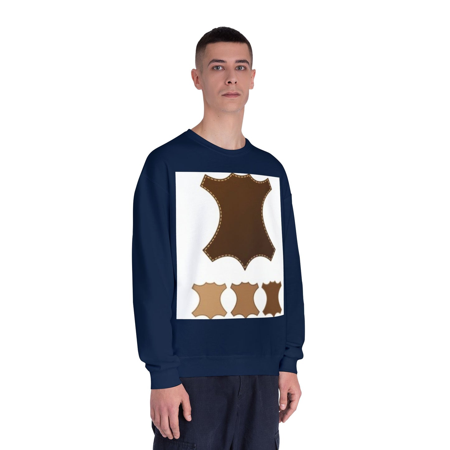 Artisan Leather Pattern Unisex Crewneck Sweatshirt