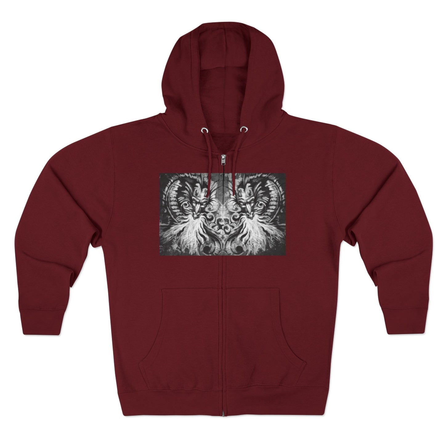 Colorful Artistic Unisex Zip Hoodie - Vibrant Design for Creative Souls