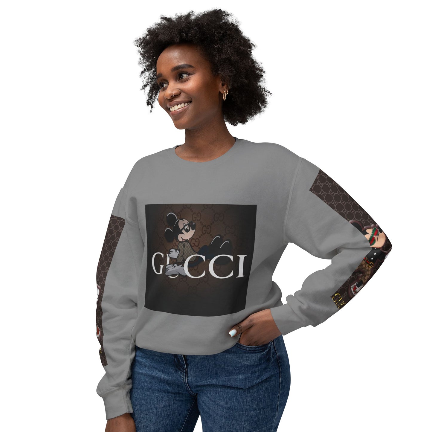 Mickey Mouse Stylish Crewneck Sweatshirt - Unisex Luxury Fashion