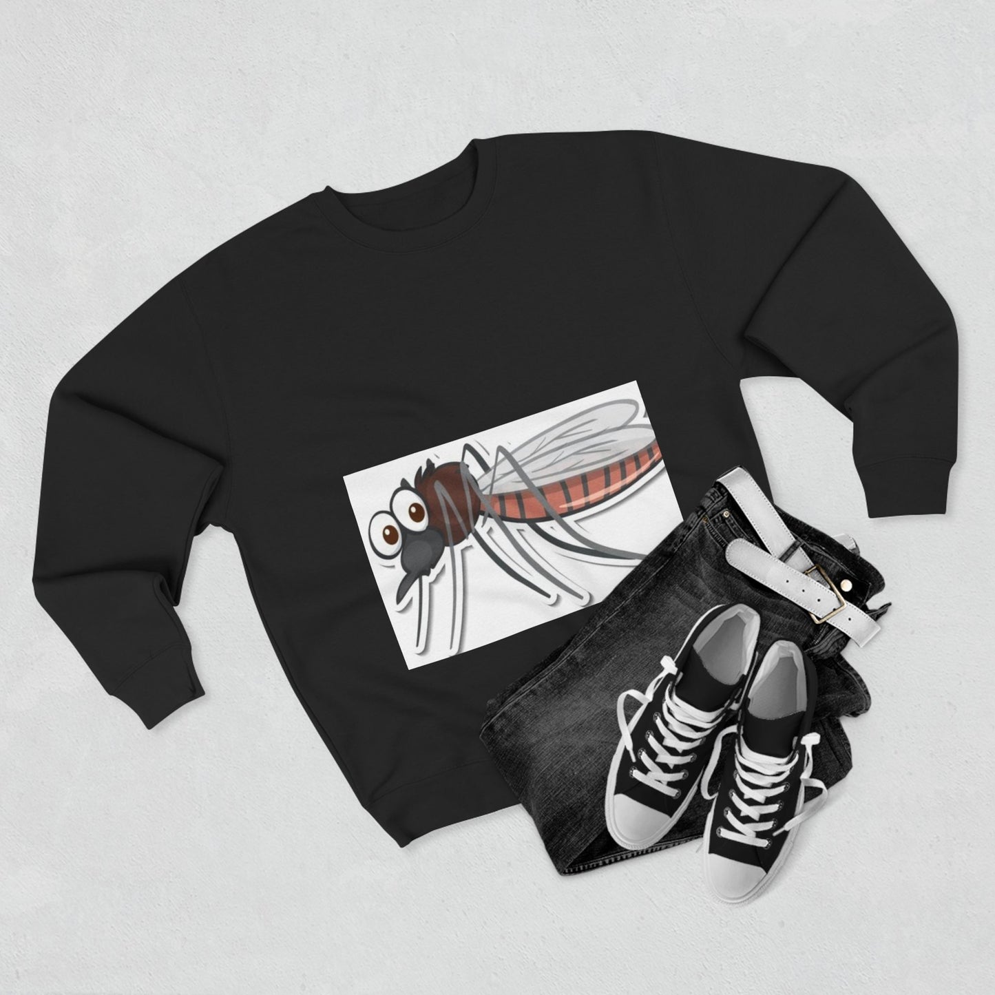 Funny Mosquito Graphic Unisex Crewneck Sweatshirt
