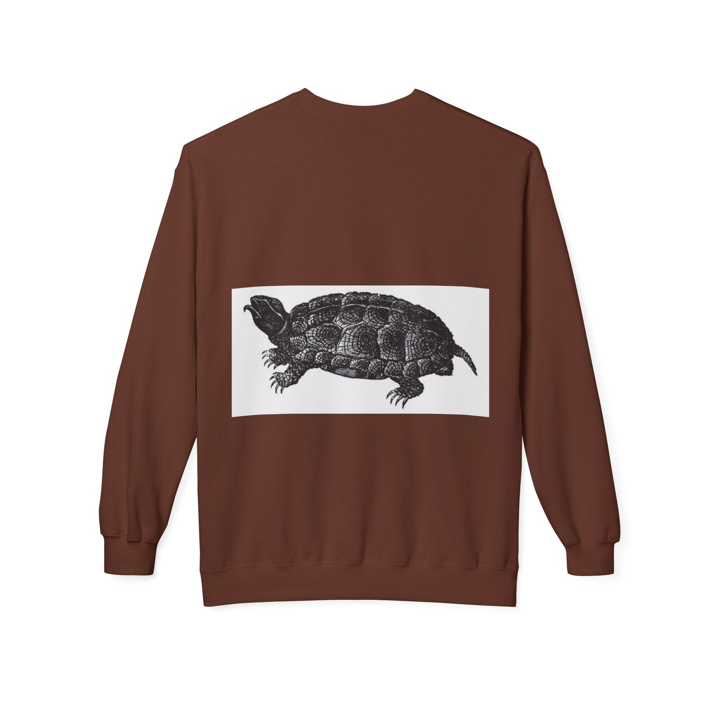 Turtle Design Unisex Fleece Crewneck Sweatshirt - Chill Vibes, Perfect Gift for Nature Lovers