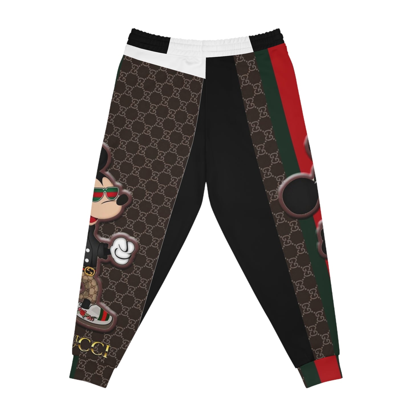 Gucci-Inspired Athletic Joggers - Trendy Sportswear for Fashion Enthusiasts