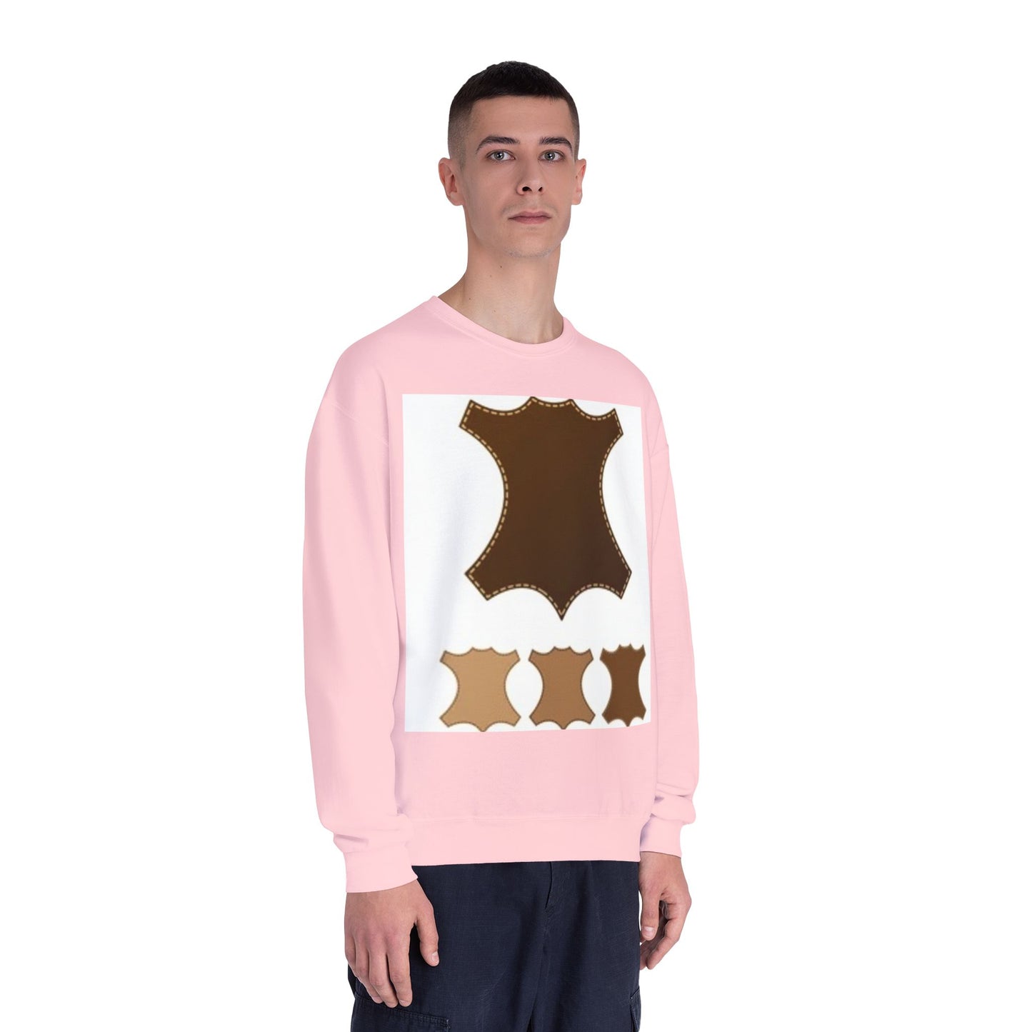 Artisan Leather Pattern Unisex Crewneck Sweatshirt