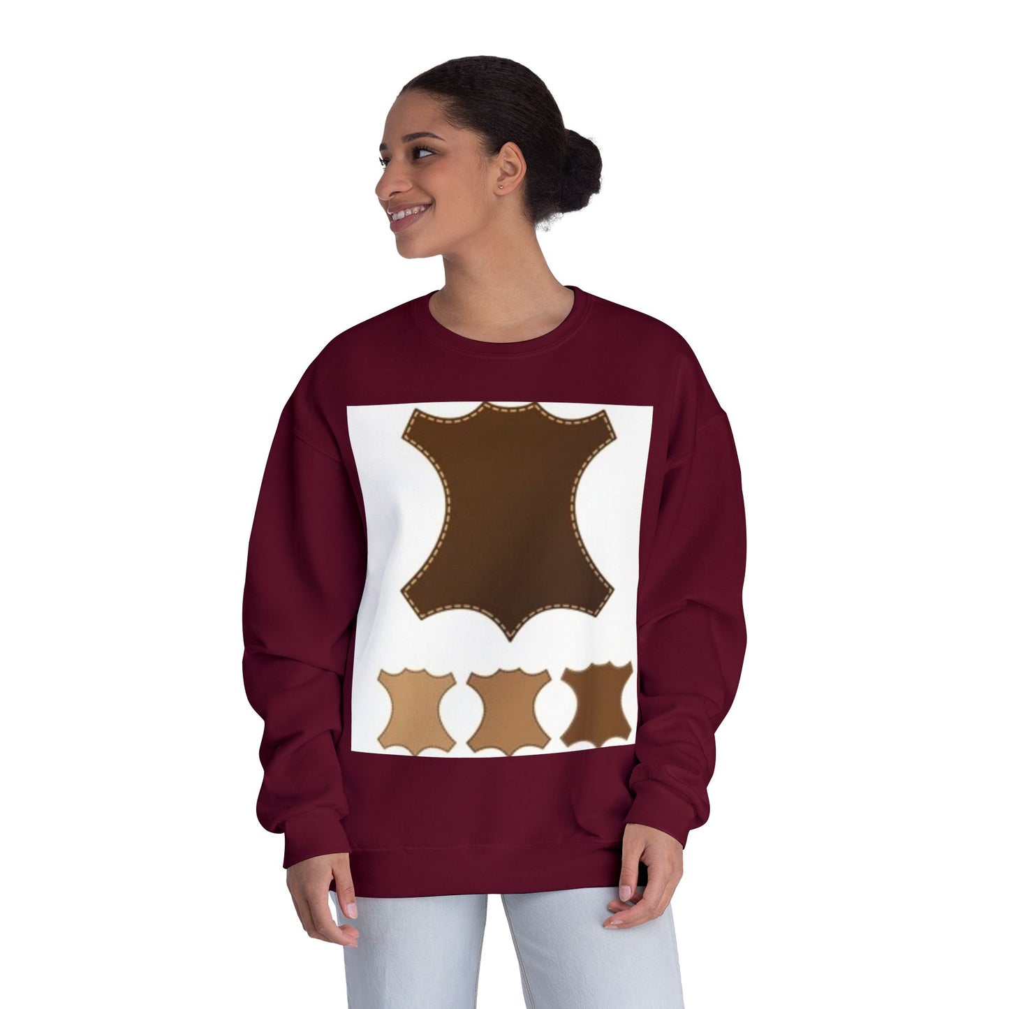 Artisan Leather Pattern Unisex Crewneck Sweatshirt