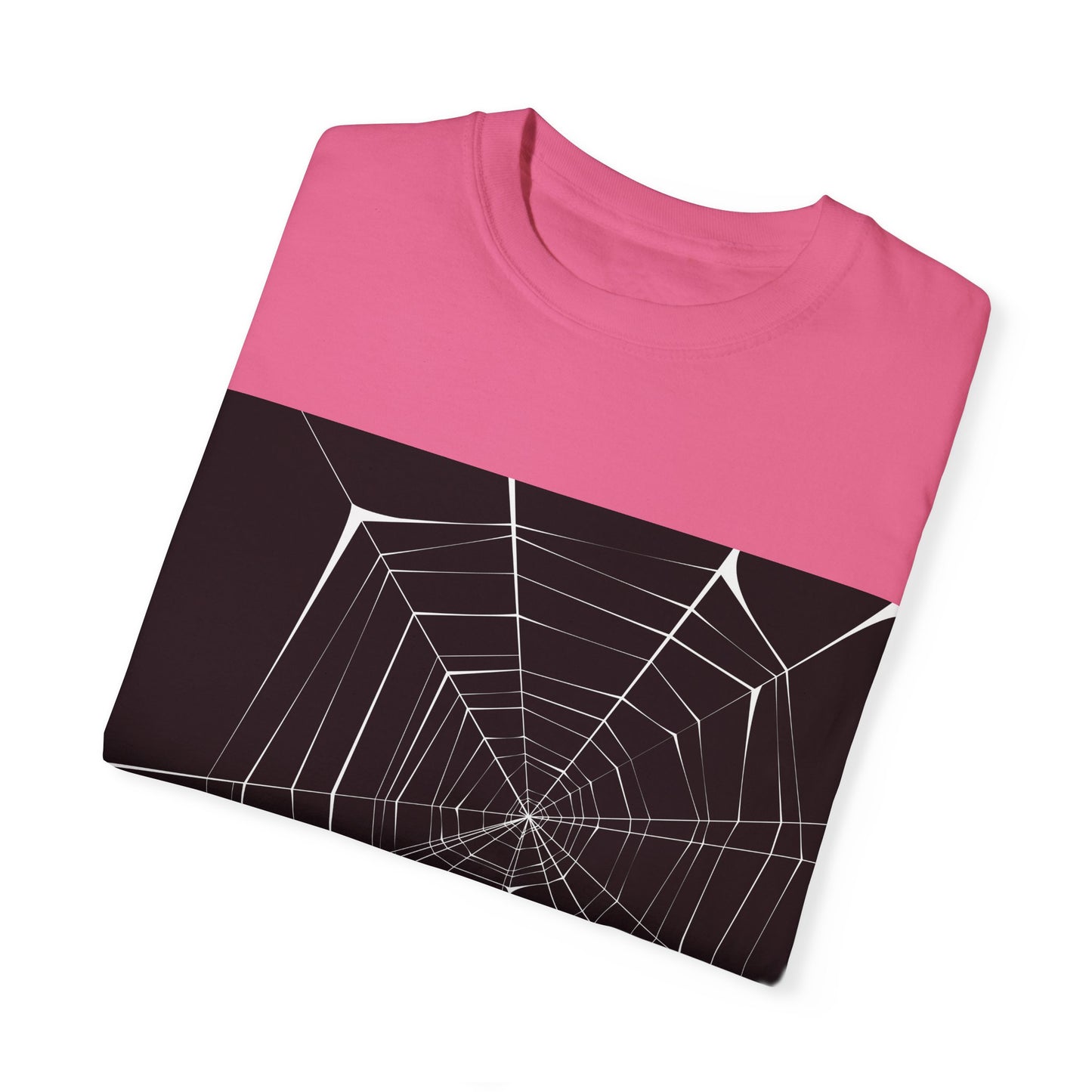 Spooky Spider Web Unisex Garment-Dyed T-Shirt