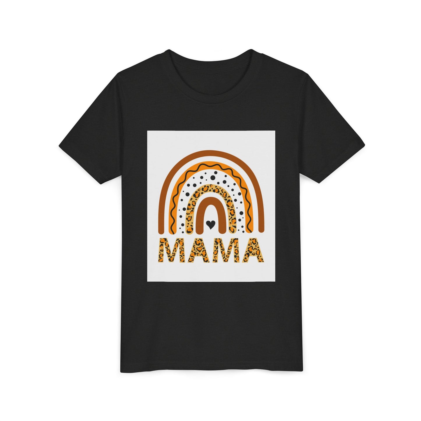 Mama Rainbow Youth Tee - Trendy Short Sleeve T-Shirt for Kids