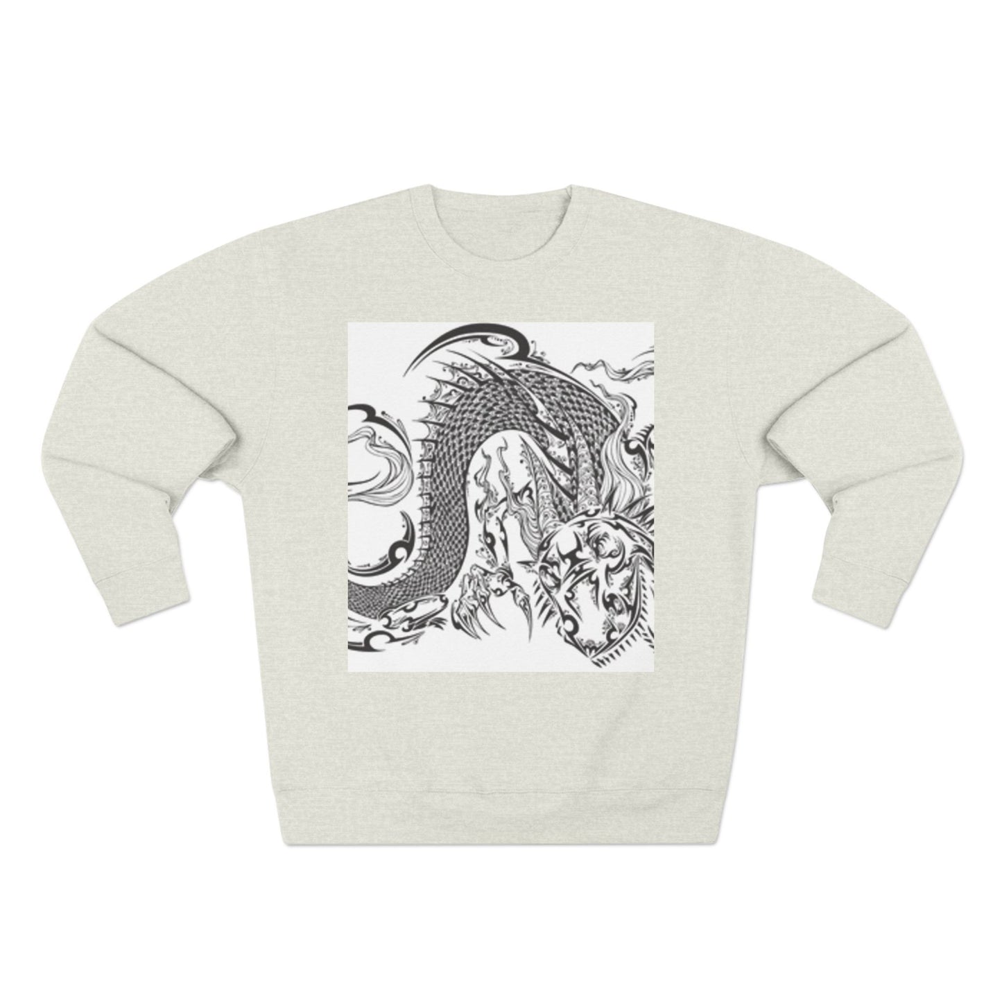 Dragon Art Unisex Crewneck Sweatshirt - Bold Tattoo Design