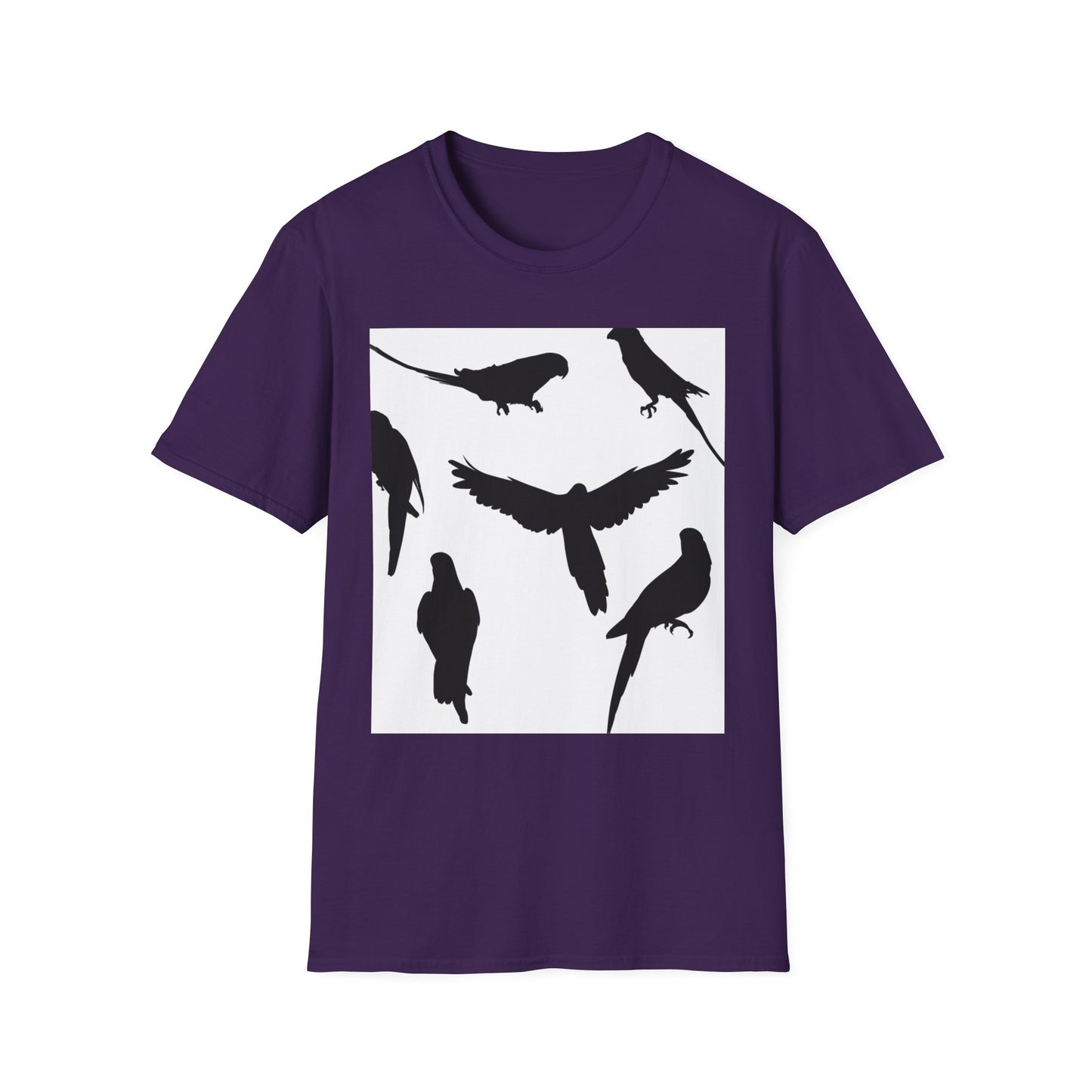 Minimalist Bird Silhouette Unisex Softstyle T-Shirt
