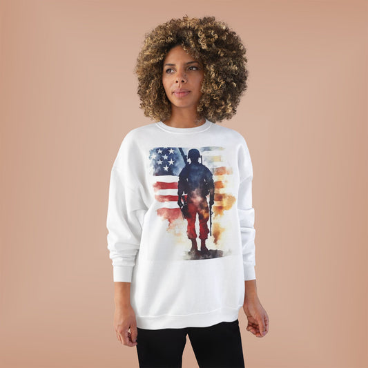 Patriotic Soldier EcoSmart® Crewneck Sweatshirt
