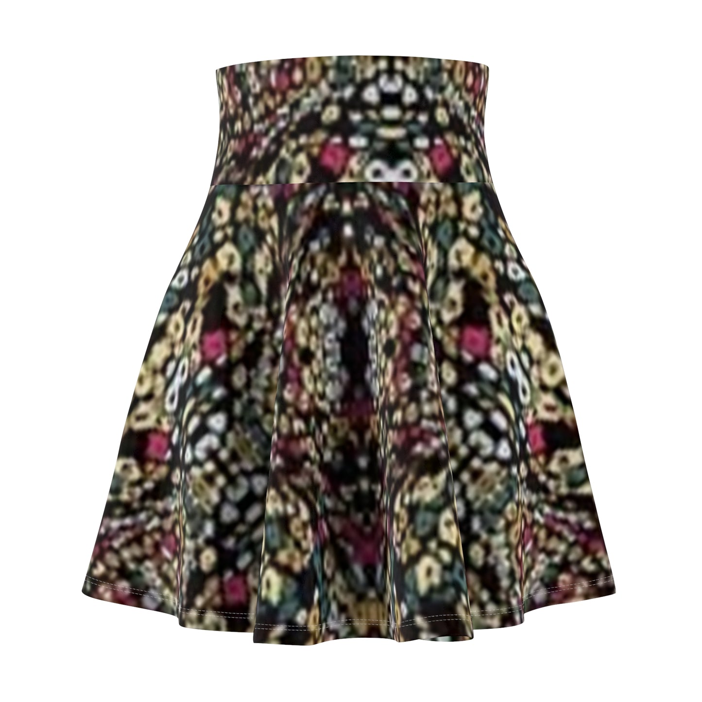 Boho Floral Women’s Skater Skirt - Vibrant, Flowing Style for Summer Fun