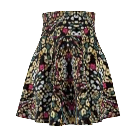 Boho Floral Women’s Skater Skirt - Vibrant, Flowing Style for Summer Fun