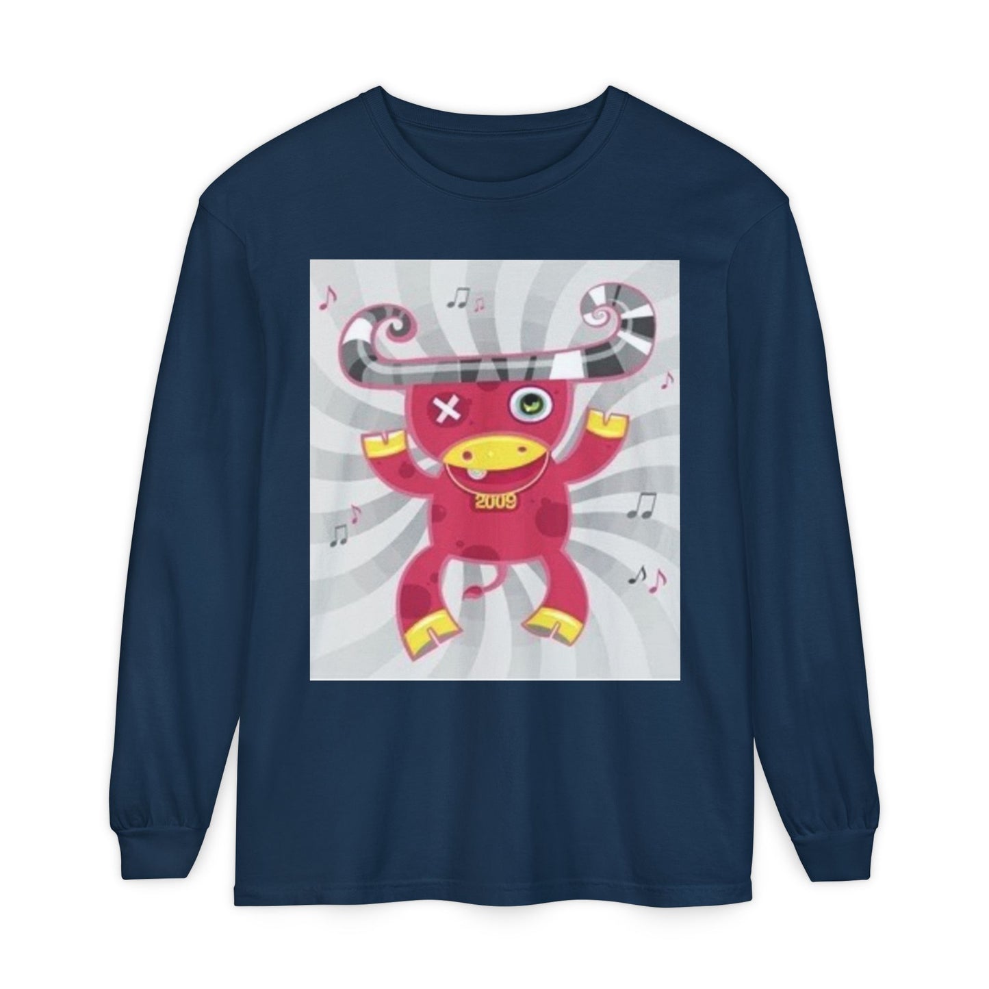 Fun & Quirky Graphic Long Sleeve T-Shirt - Perfect for Music Lovers