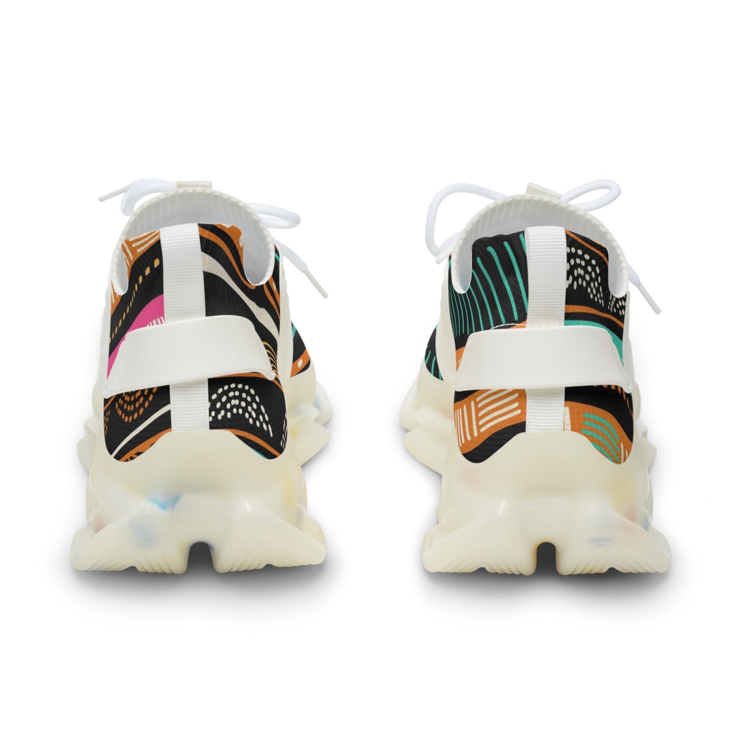 Men's Stylish Mesh Sneakers - Tribal Pattern Athletic Shoes