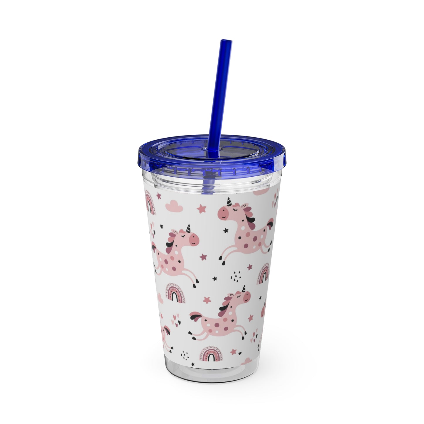 Sunsplash Unicorn Tumbler – 16oz Drinkware with Straw, Perfect for Kids & Unicorn Lovers