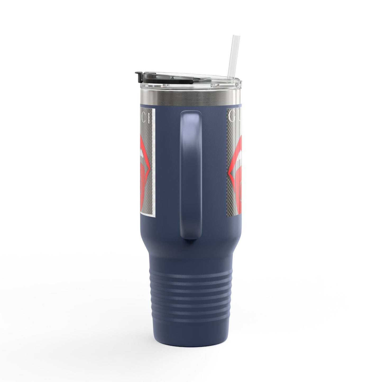Gucci Style Insulated Travel Mug - 40oz with Iconic Lip Design