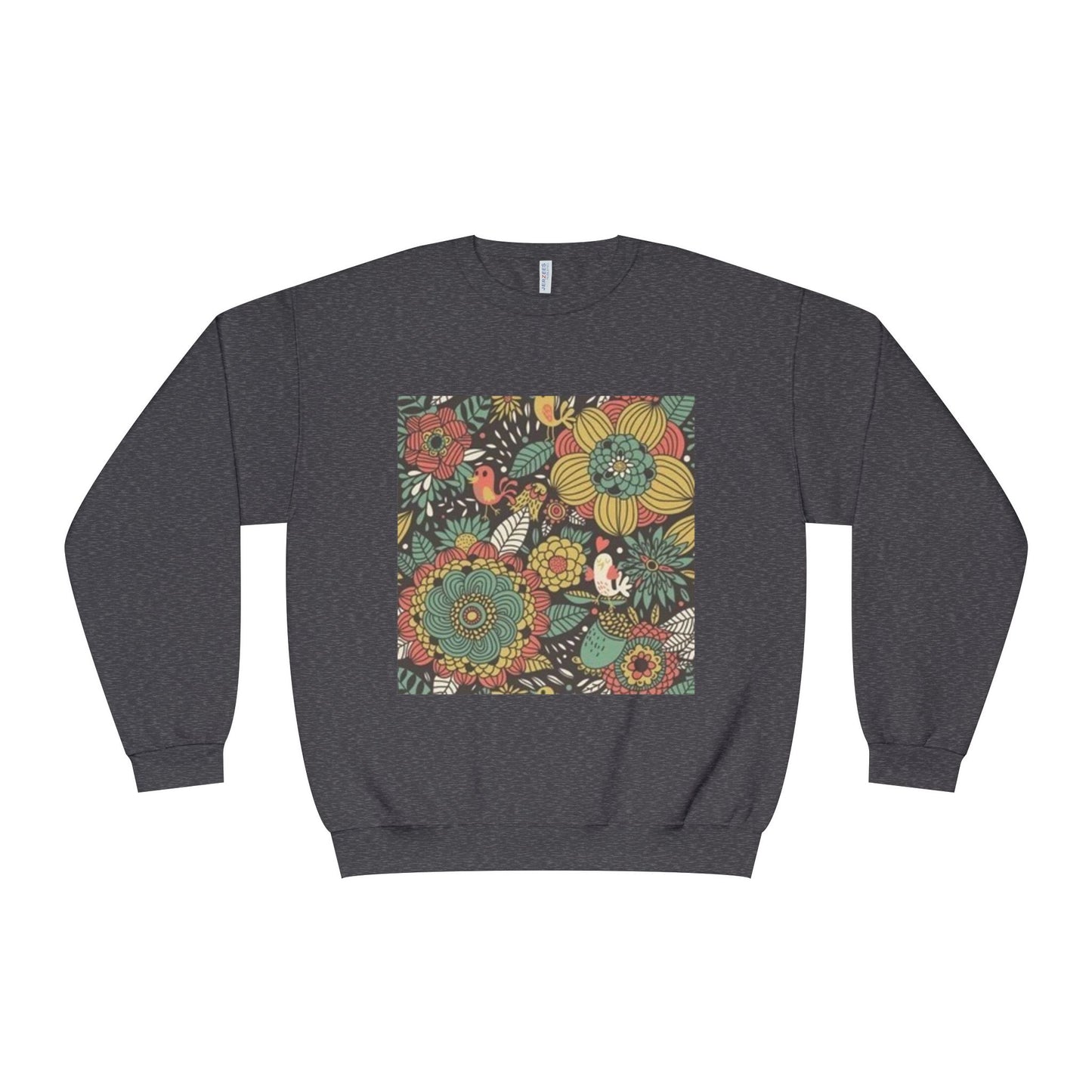 Vibrant Floral Unisex Crewneck Sweatshirt - Cozy Nature-Inspired Apparel