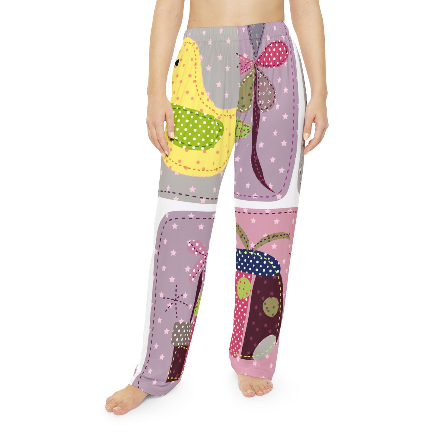 Playful Floral Women's Pajama Pants - Cozy & Colorful Sleepwear