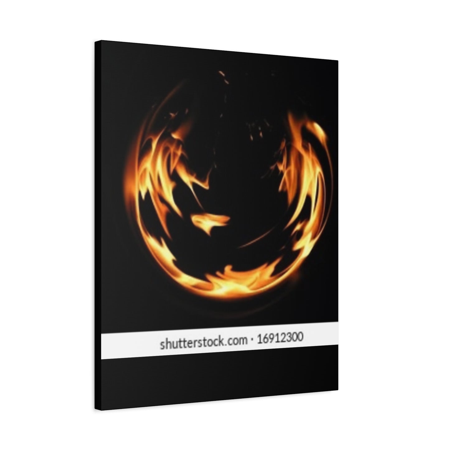 Fire Swirl Matte Canvas Art - Stretched 1.25" Gallery Wrap