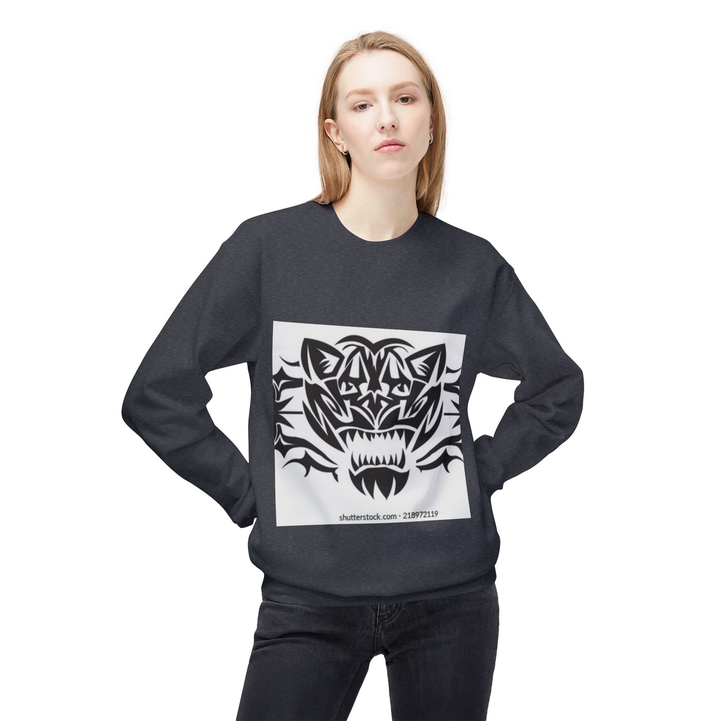 Fierce Tiger Graphic Sweatshirt for Nature Lovers