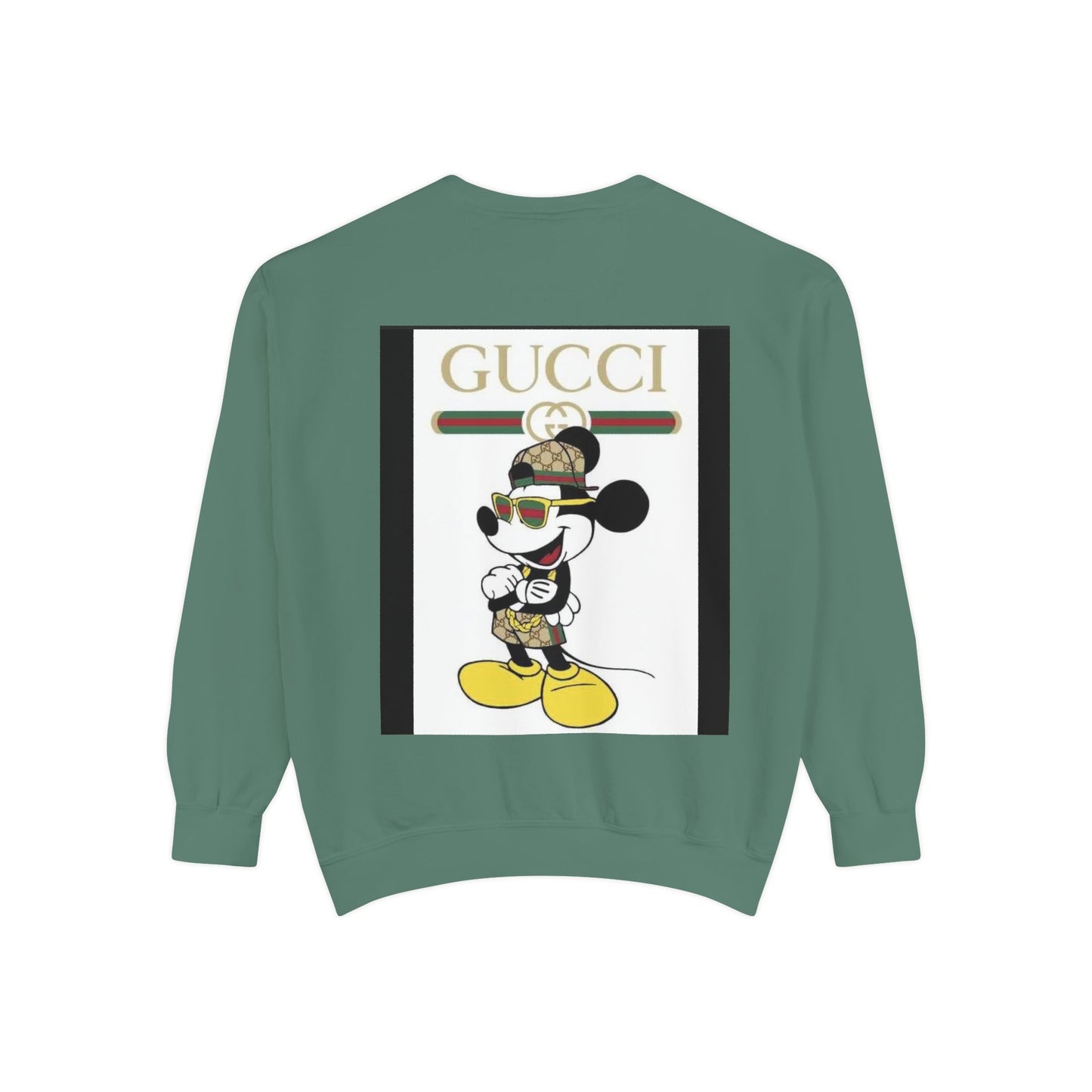 Mickey Mouse Gucci Streetwear Sweatshirt - Unisex Garment-Dyed