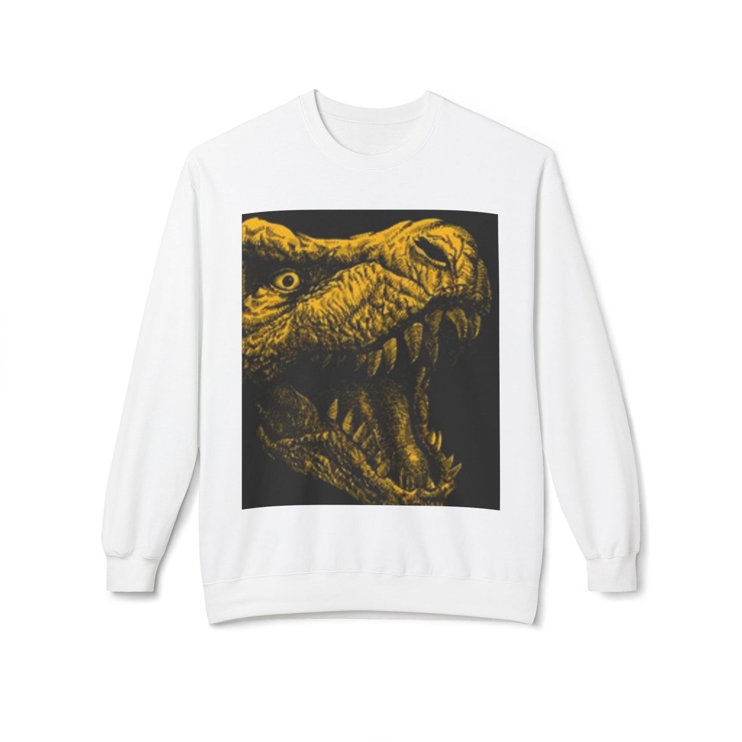 Unisex Dinosaur Graphic Sweatshirt - Cozy Midweight Crewneck