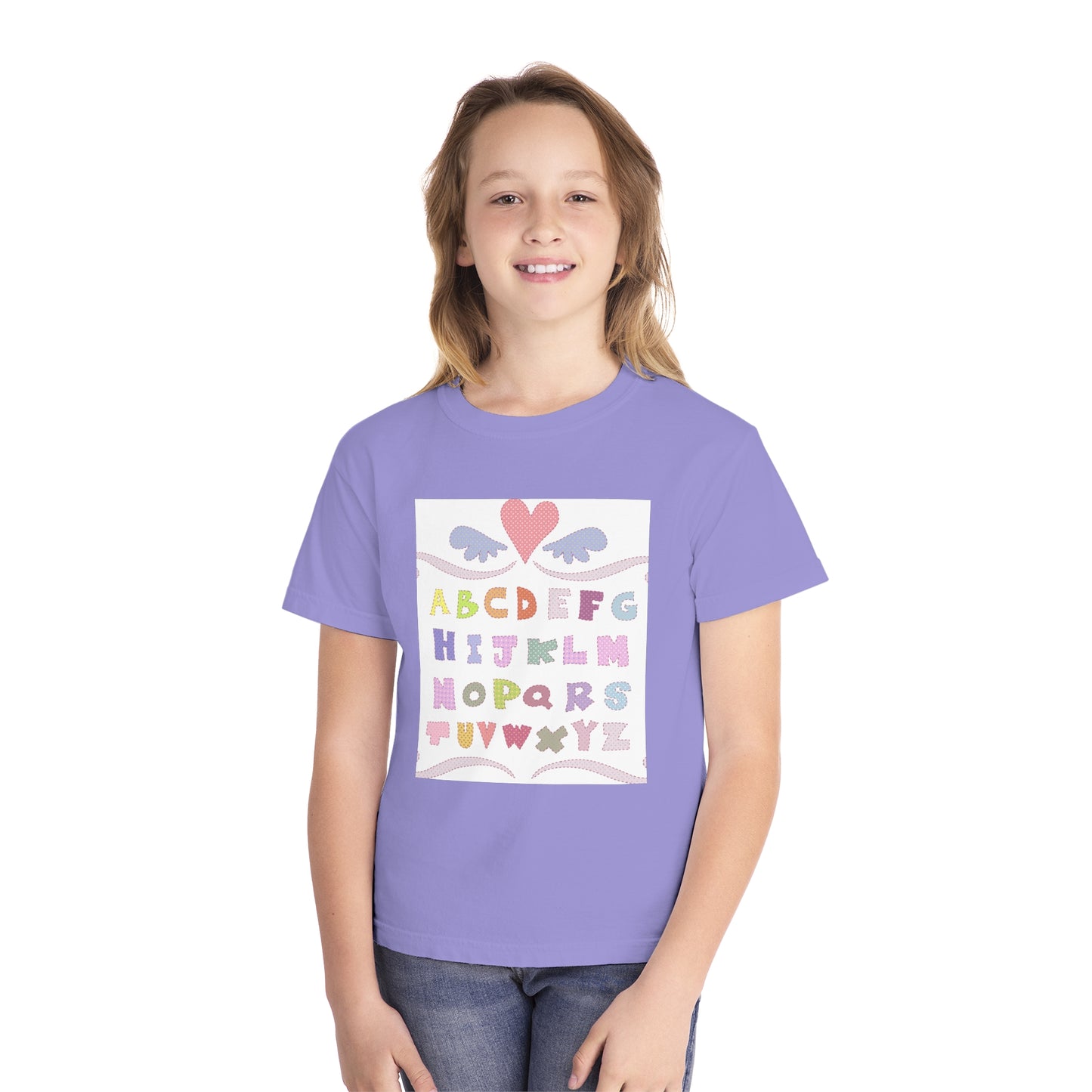 Youth Alphabet Love Tee - Fun & Playful Kids Shirt