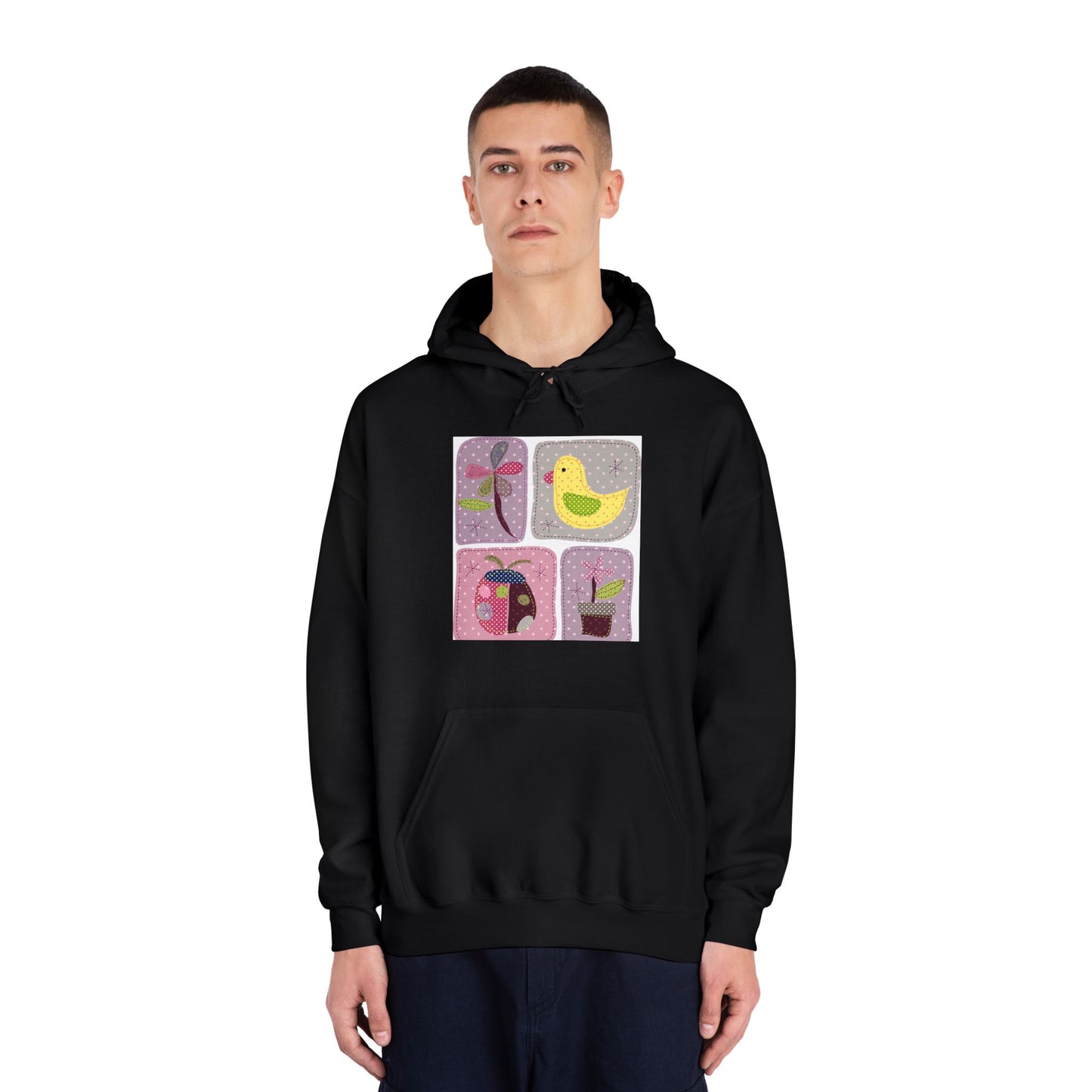 Cozy Unisex Hooded Sweatshirt with Floral Design - Perfect for Spring Celebrations
