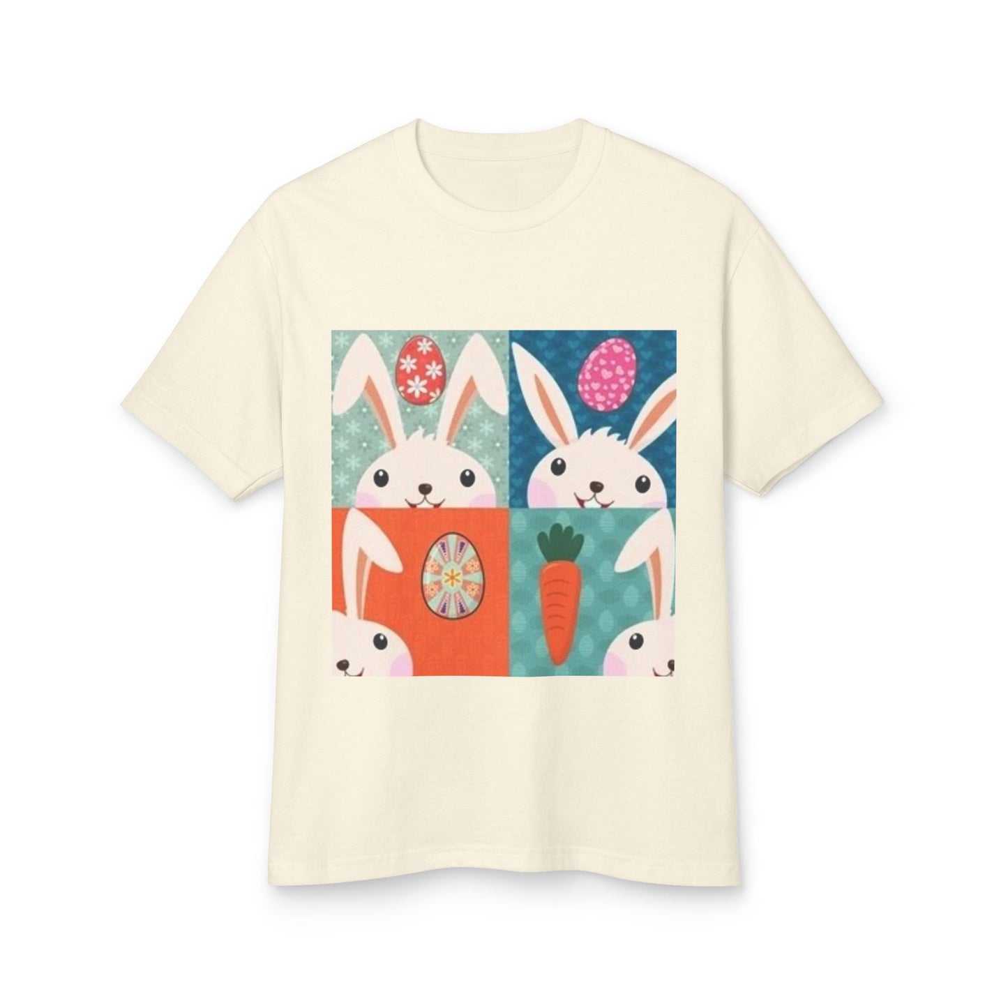 Cute Easter Bunny Tee - Unisex Garment-Dyed Cotton Shirt