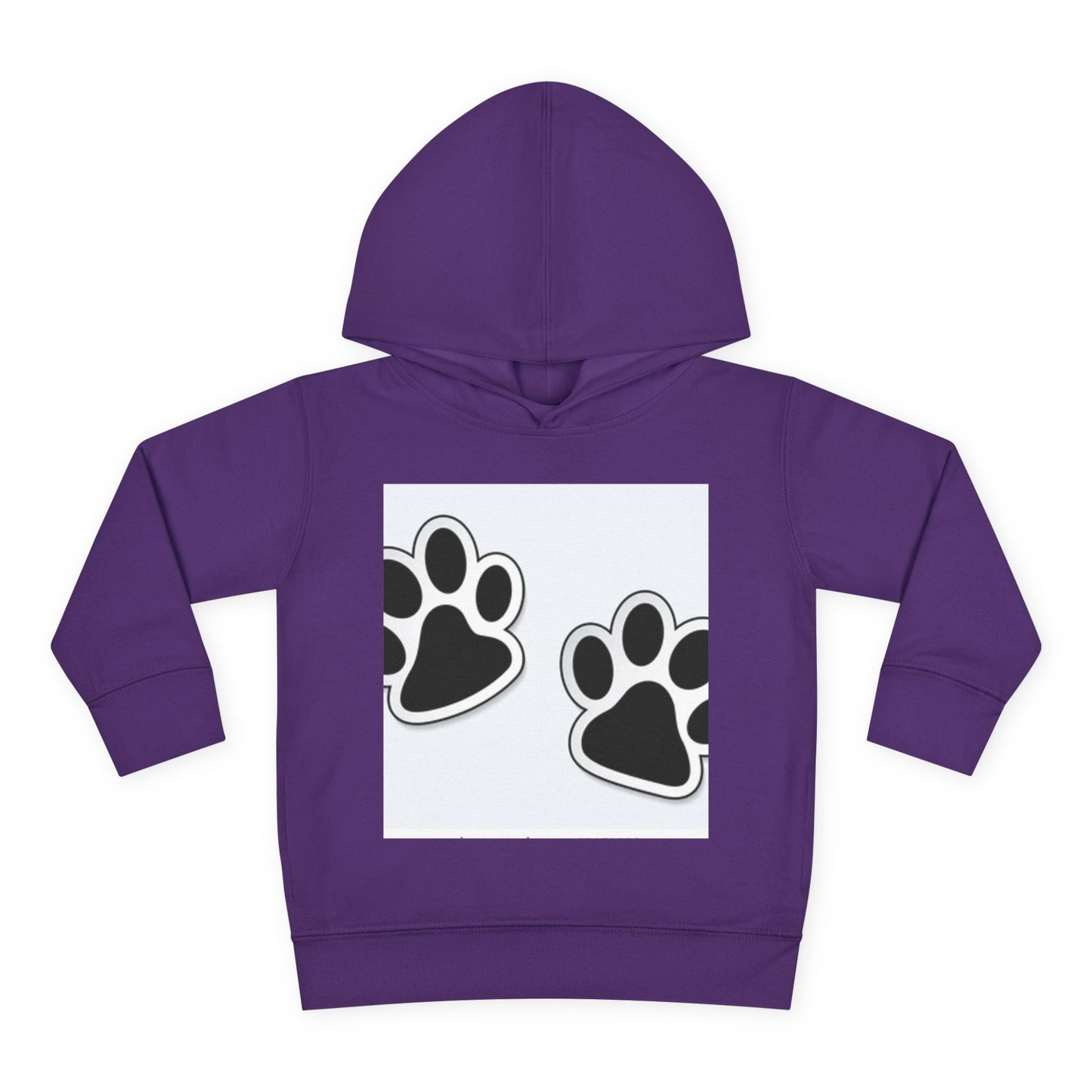 Wildlife Pattern Toddler Pullover Fleece Hoodie - Playful Animal Design for Kids