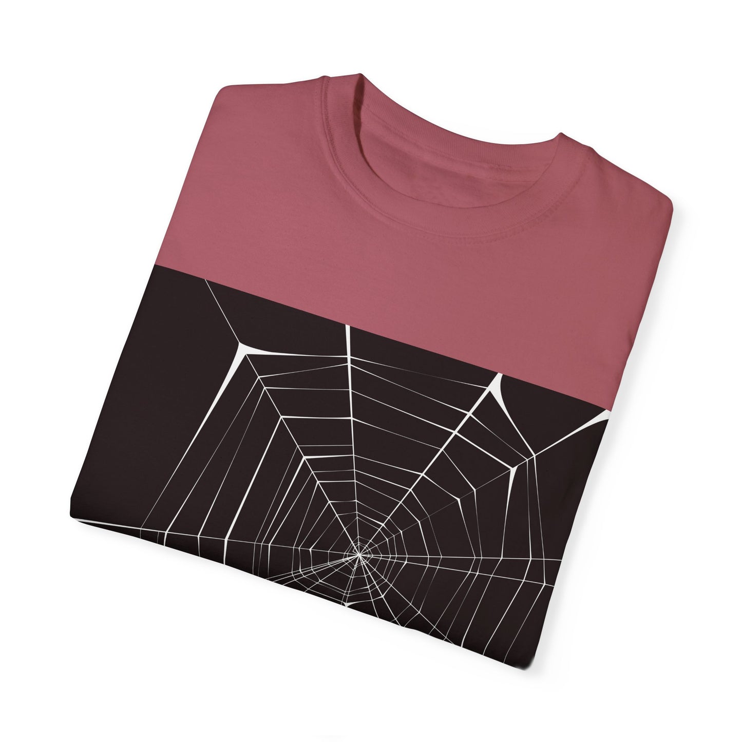 Spooky Spider Web Unisex Garment-Dyed T-Shirt