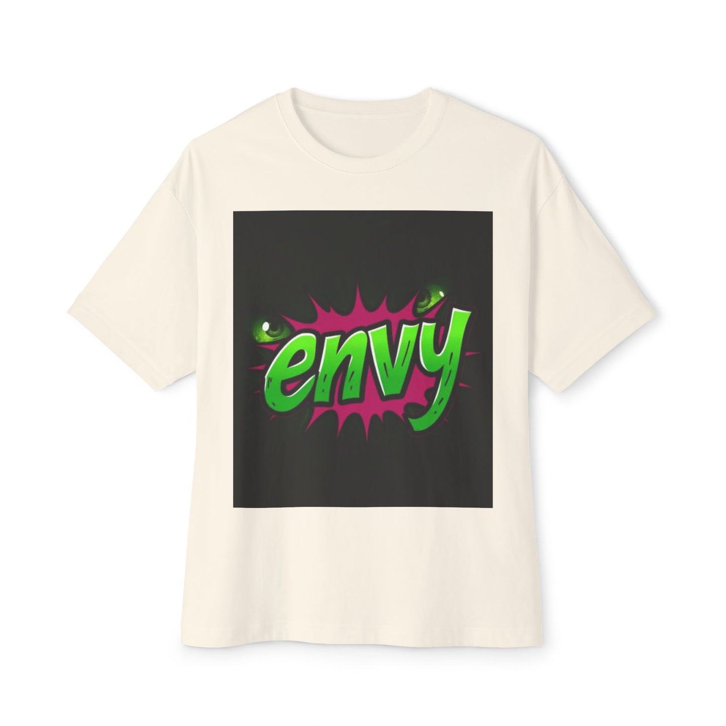 Envy Graphic Oversized Boxy Tee - Trendy Unisex Streetwear