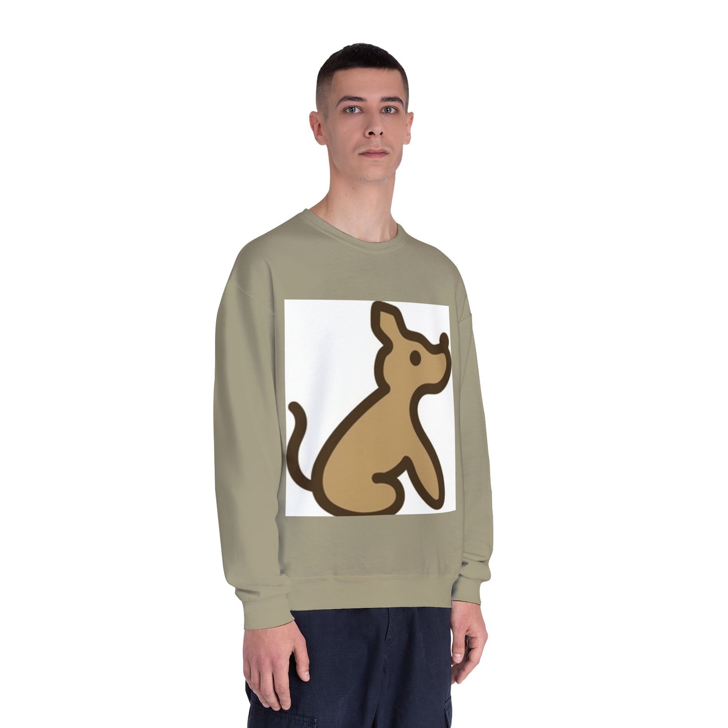 Cute Dog Illustration Unisex Crewneck Sweatshirt - Cozy Pet Lover Gift